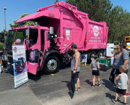 The newest edition to the SBC fleet, Coley Strong, our cancer Awareness truck
